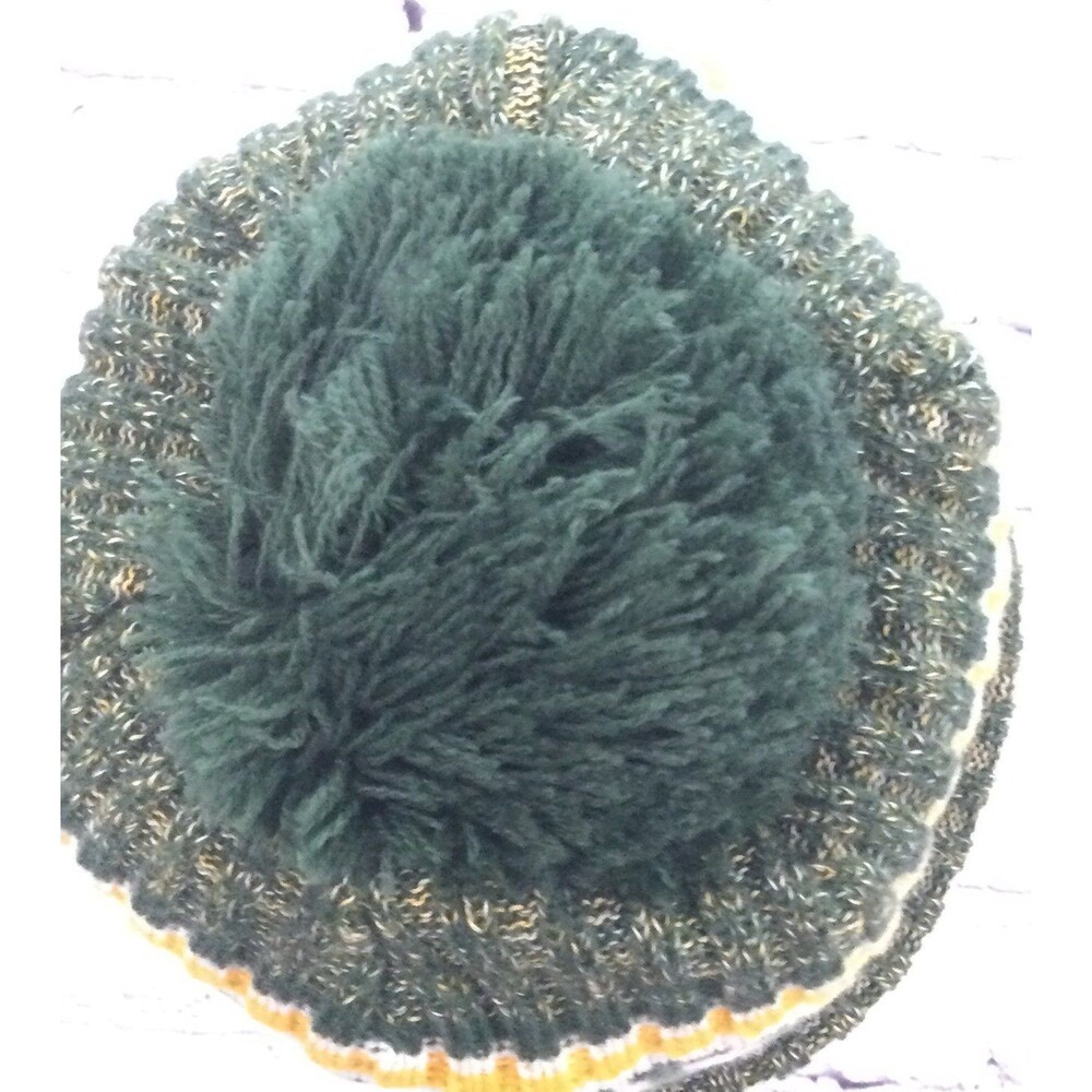 NFL Hat Skull Cap Unisex One Size Fits Most Green Bay Packers Pom Pom Logo - Picture 5 of 8